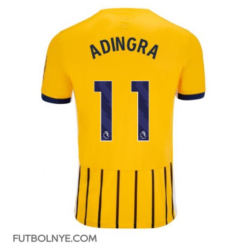 Camiseta Brighton Simon Adingra #11 Visitante Equipación 2024-25 manga corta